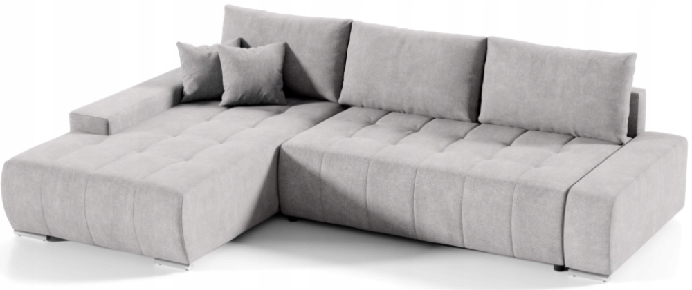 Niebieski Narożnik z Funkcją Spania 265x185 cm VERONA IT - Różne Kolory Szerokość mebla 265 cm