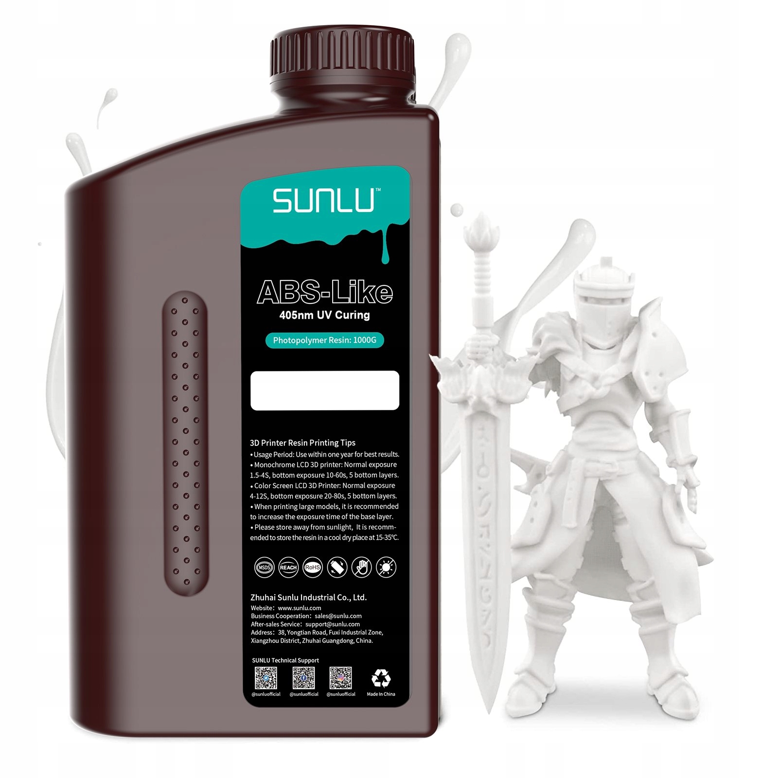 Abs pryskyřice White 1 kg Sunlu