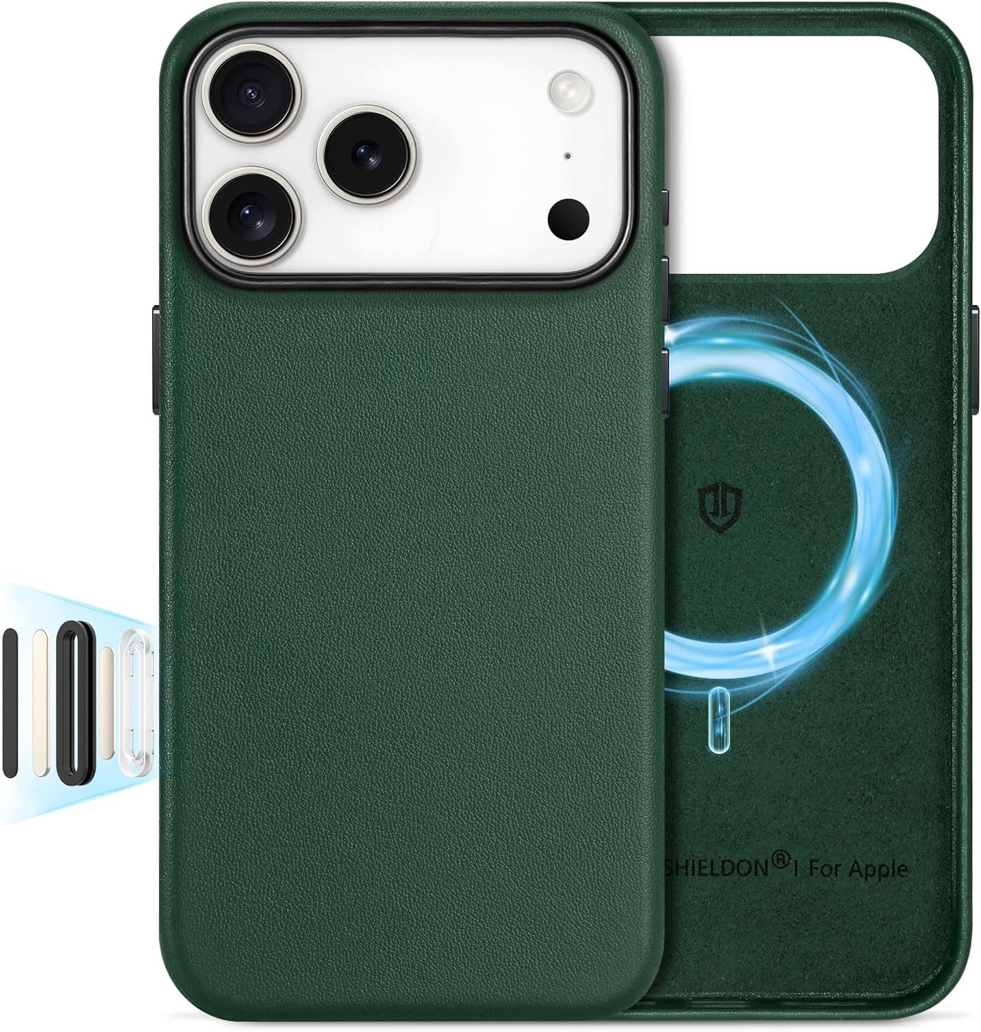 Pouzdro Zadní Kryt Shieldon Slim pro iPhone 17 Pro Max Pravá Kůže, tenké pouzdro