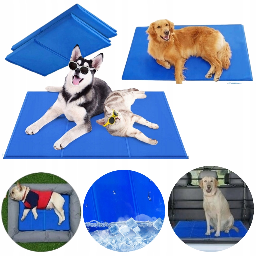 Levně Velká Chladící Podložka Pro Psa Gelové Léto Horko 110x70cm XL XXL gel lékařský