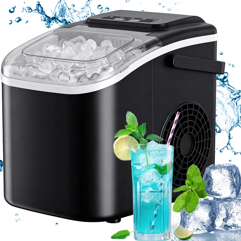 Výrobník Ledu Výkonný, Rychlý, Tichý Stroj Na Kostky 12 Kg Lopatka