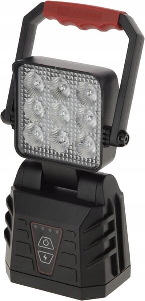 Akumulátorová Led Dílenská Lampa Bílo Oranžová S Držákem