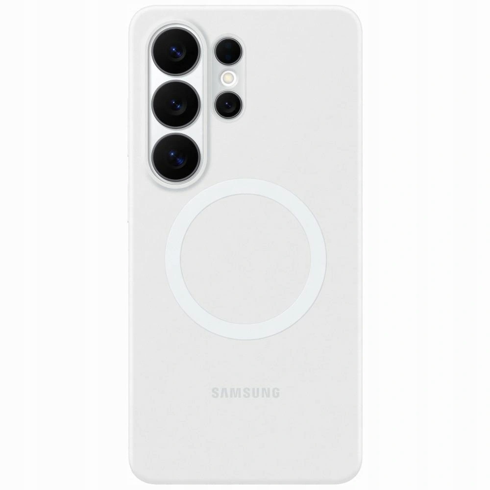 Puzdro Samsung Silicone Magnet pre Galaxy S26 Ultra biele