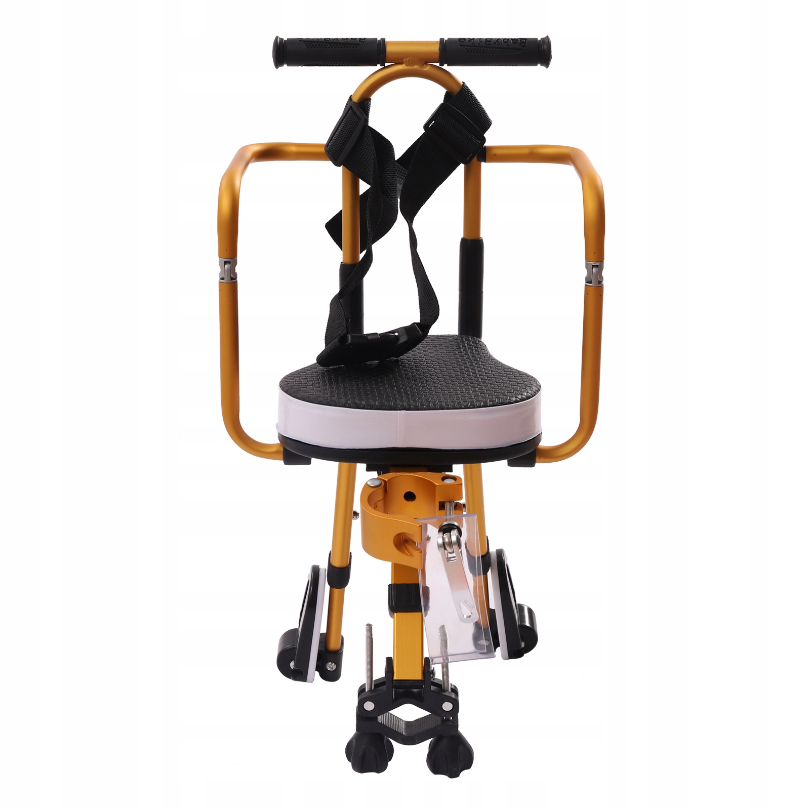 FOTELIKI DZIECIĘCE DO ROWERÓW ŻÓŁTY+CZARNY Kolor dominujący czarny