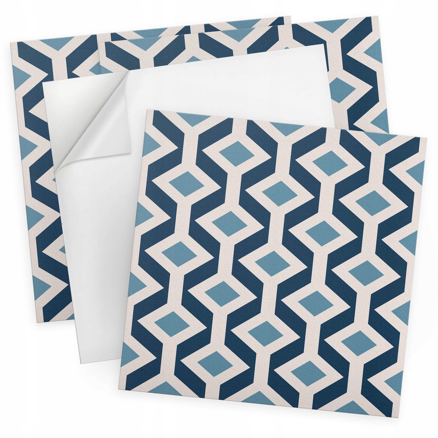 Sada nástěnných vinylových panelů Geometrický vzor kosočtverců 4 ks 50x50 cm