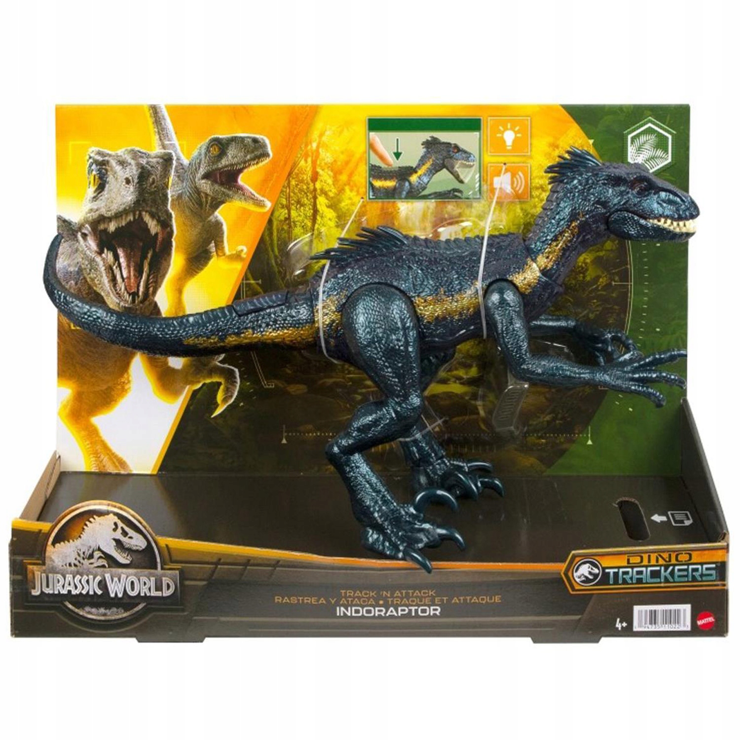 Mattel Jurassic World Útočící Indoraptor se zvuky HKY11