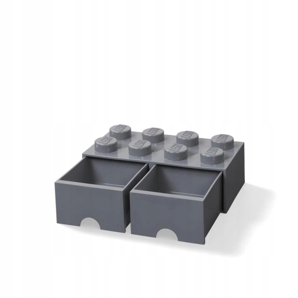 Lego Kontejner Kostka Se Zásuvkami Osmička Šedá