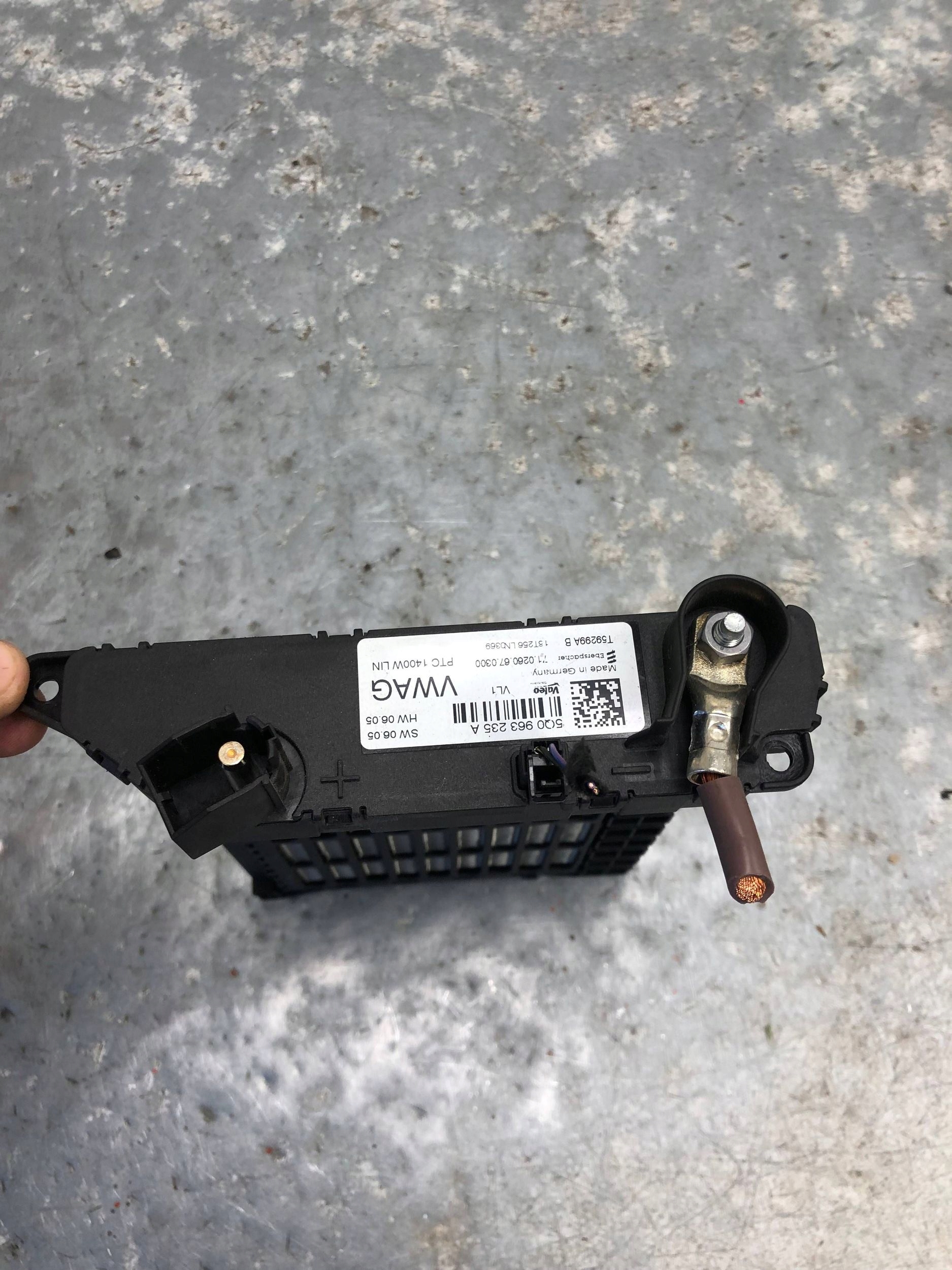 heater electrical VW TOURAN III 5Q0963235A