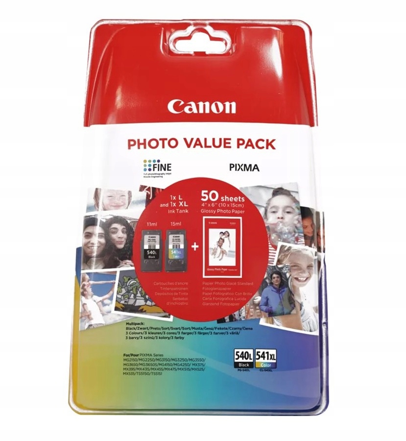 Tlač Canon PG-540L/CL-541XL sada 5224B005