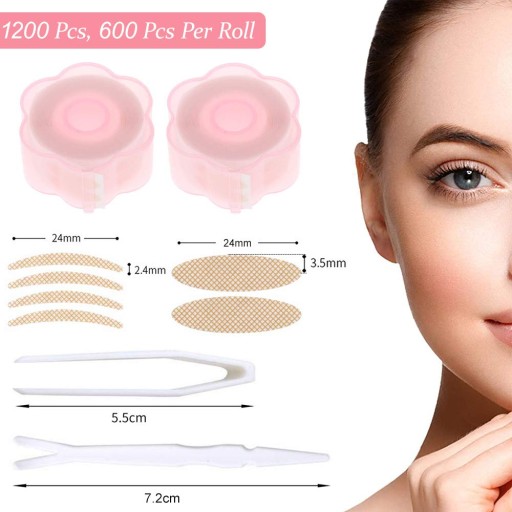 Pásková páska, plátky, plátky pro přilepení padajících víček 1200ks