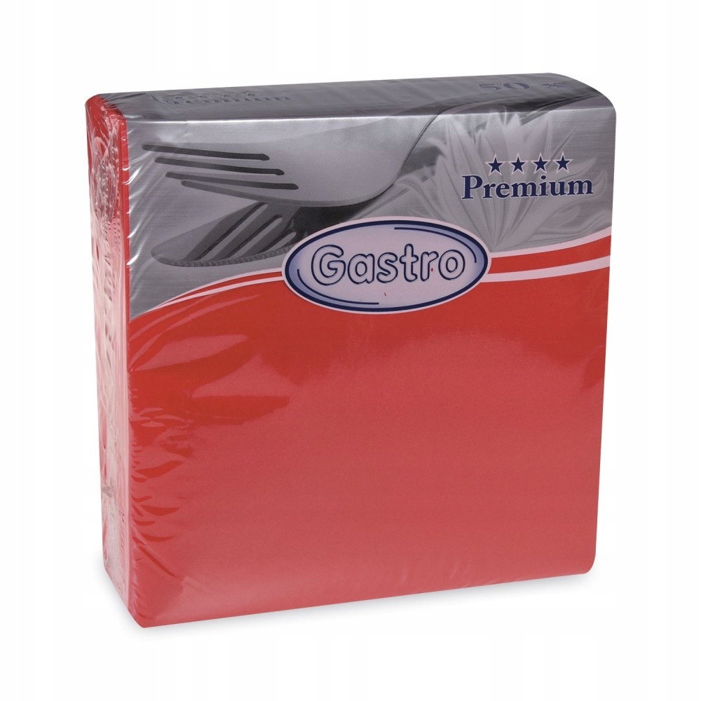 

Serwetki Flizelinowe Premium Czerwone 40 x 40cm 50