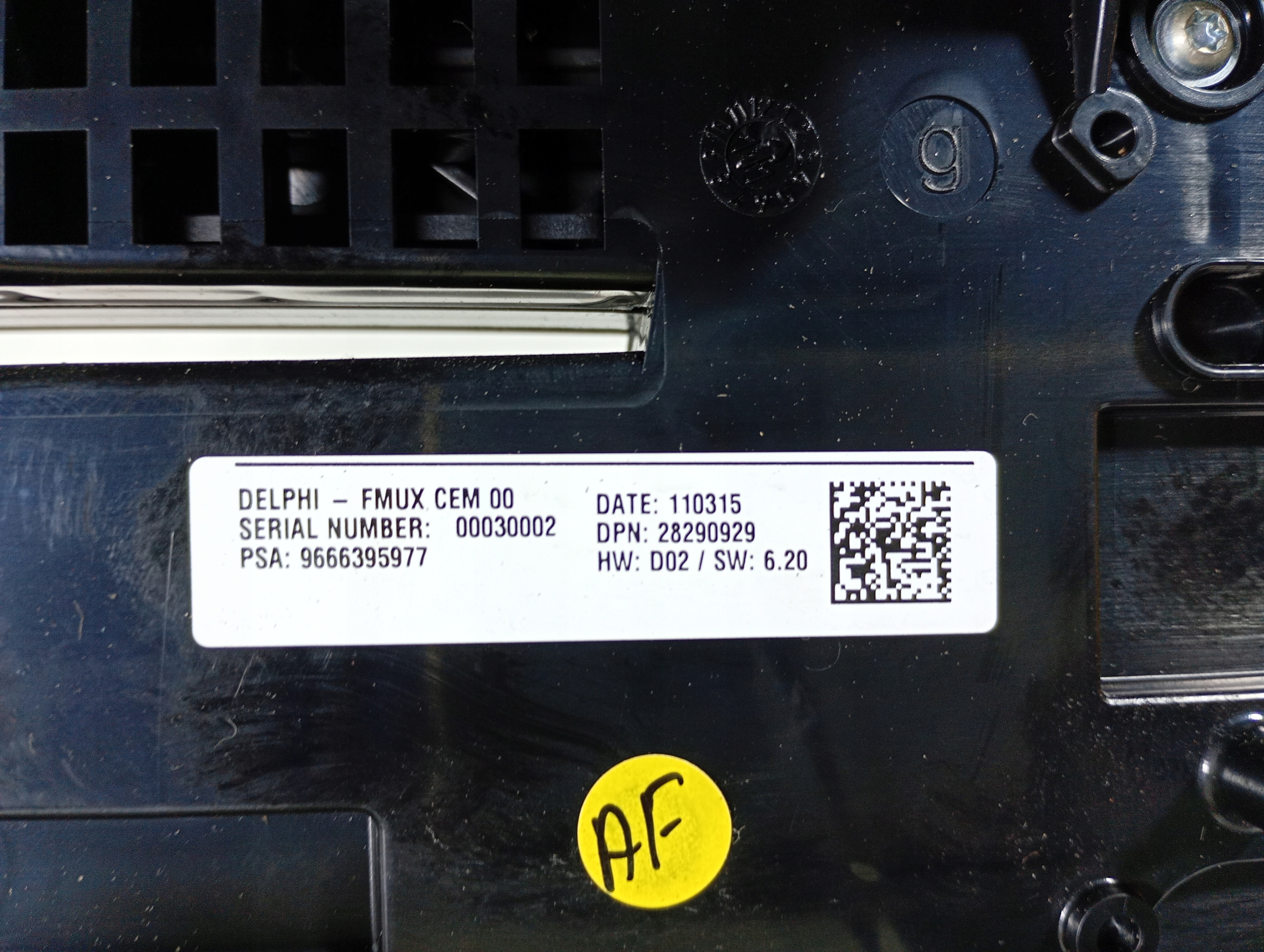 CITROEN C4 2 B7 10-15 Bouton Unite commande clima RADIA OE 9666395977