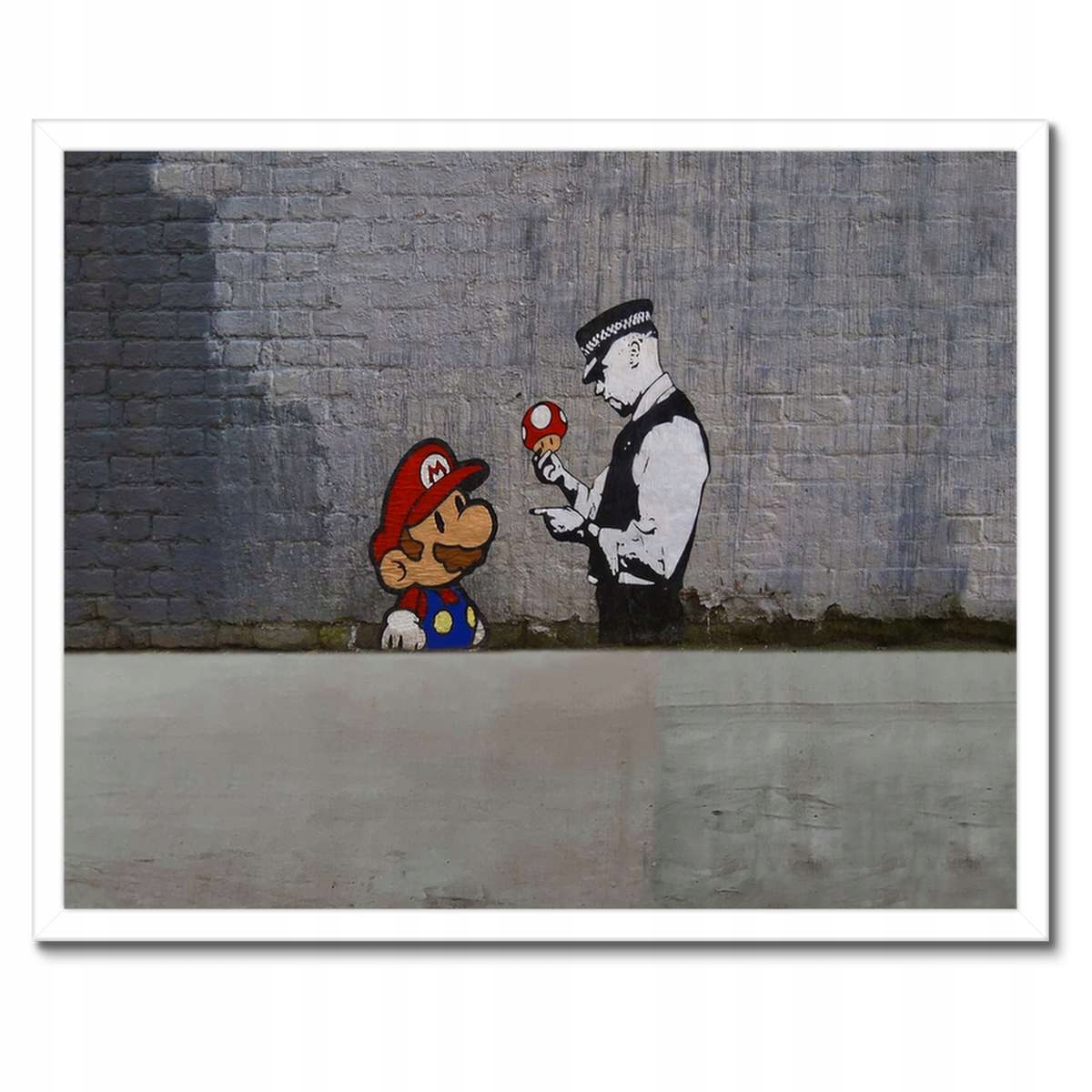 Plakáty v rámu 50x40 Banksy Houbař Policie