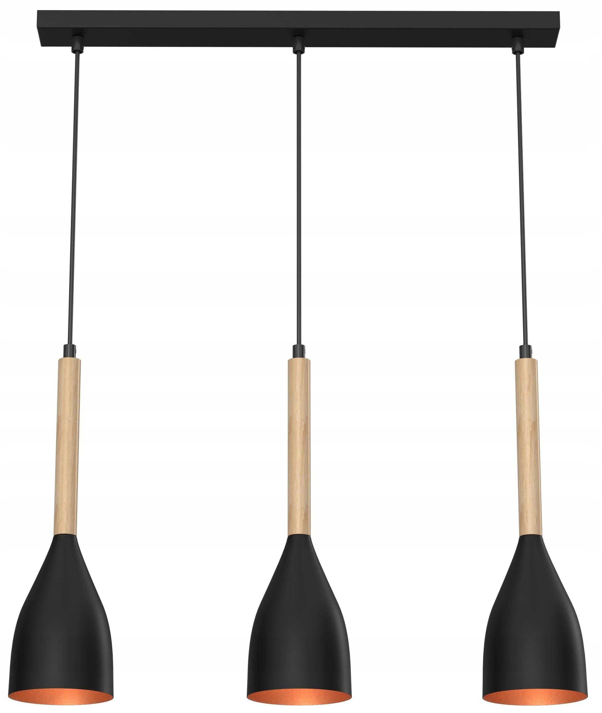 Závesná lampa Muza čierna hnedá zlatá luxusný doplnok loft štýl
