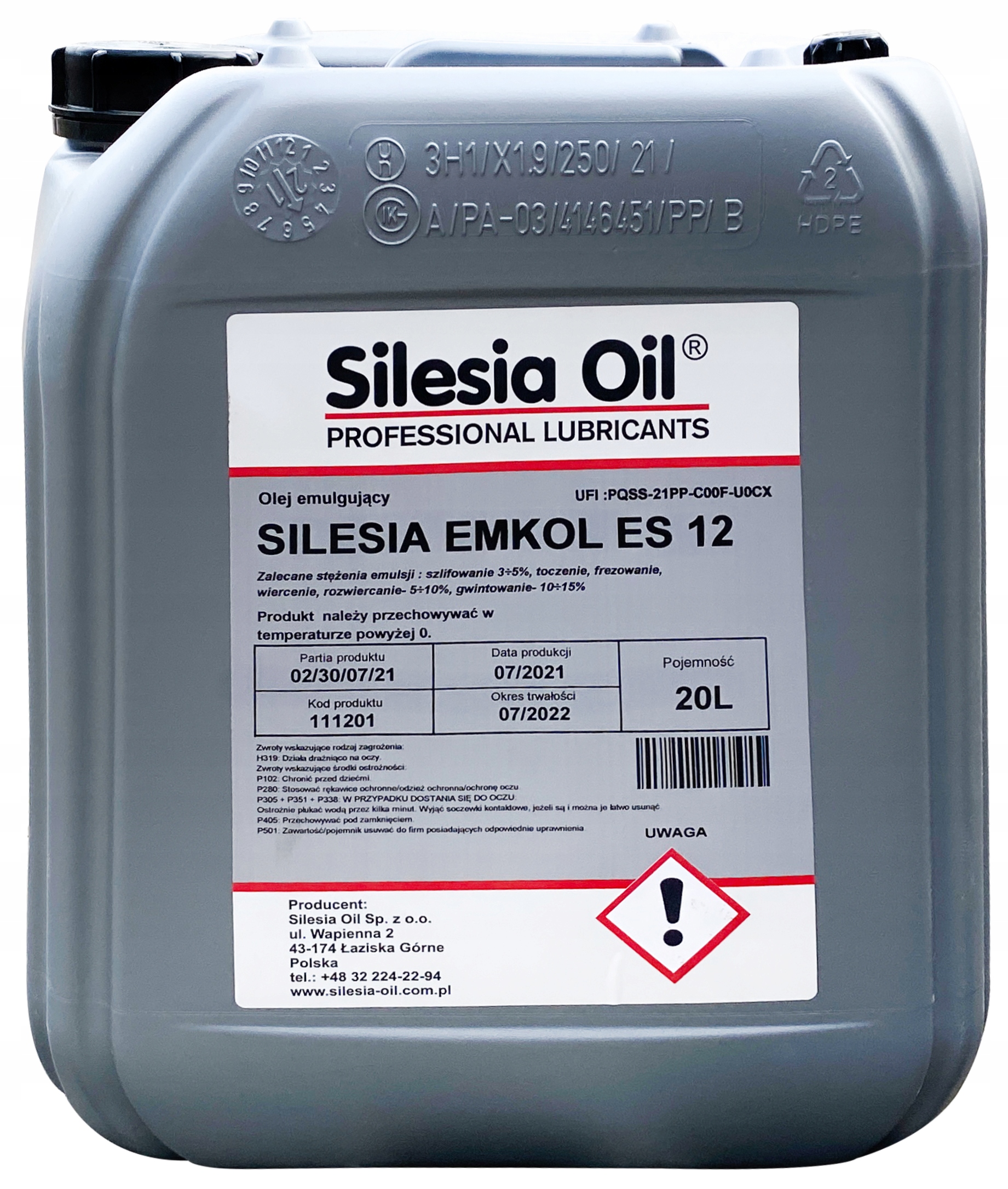 

Silesia Emulgol ES12 20L Olej Emulgujący