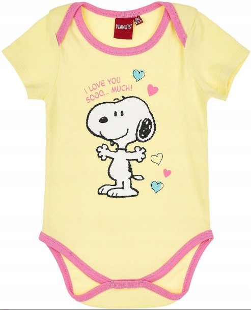 SNOOPY Bavlnené body roz 92 cm