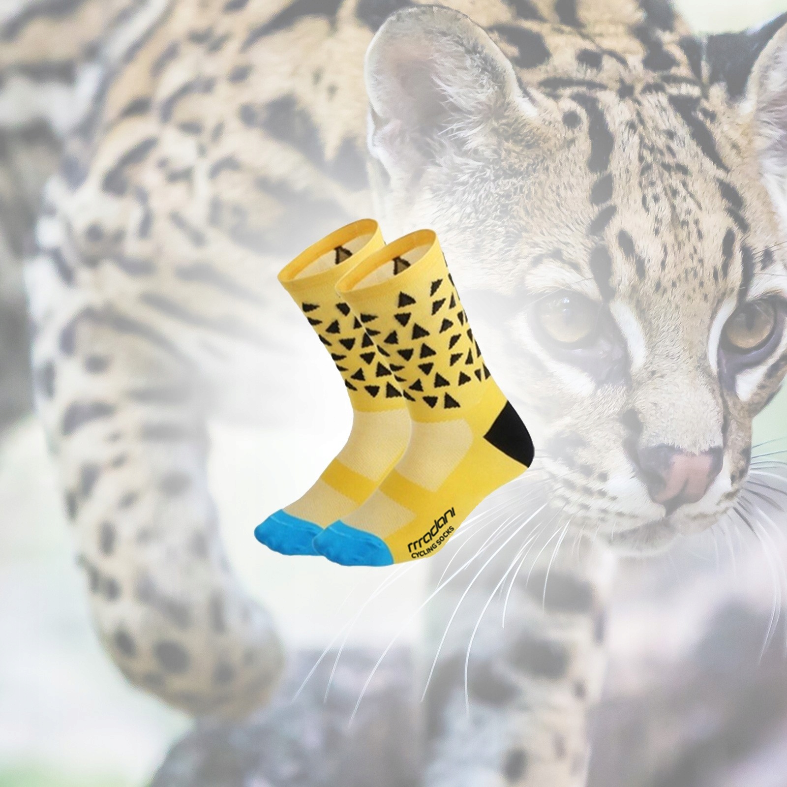 Madani: skarpetki rowerowe Unisex żółte, r.36-46 Marka Madani