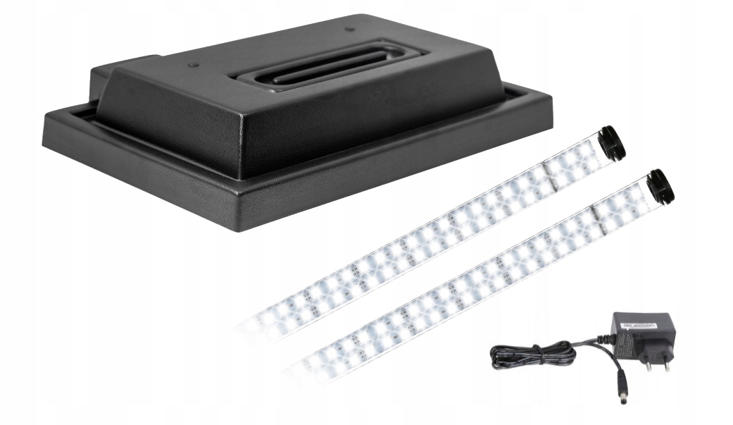 Levně Kryt do akvária 60x30 černý Led osvětlení Bílé 8520