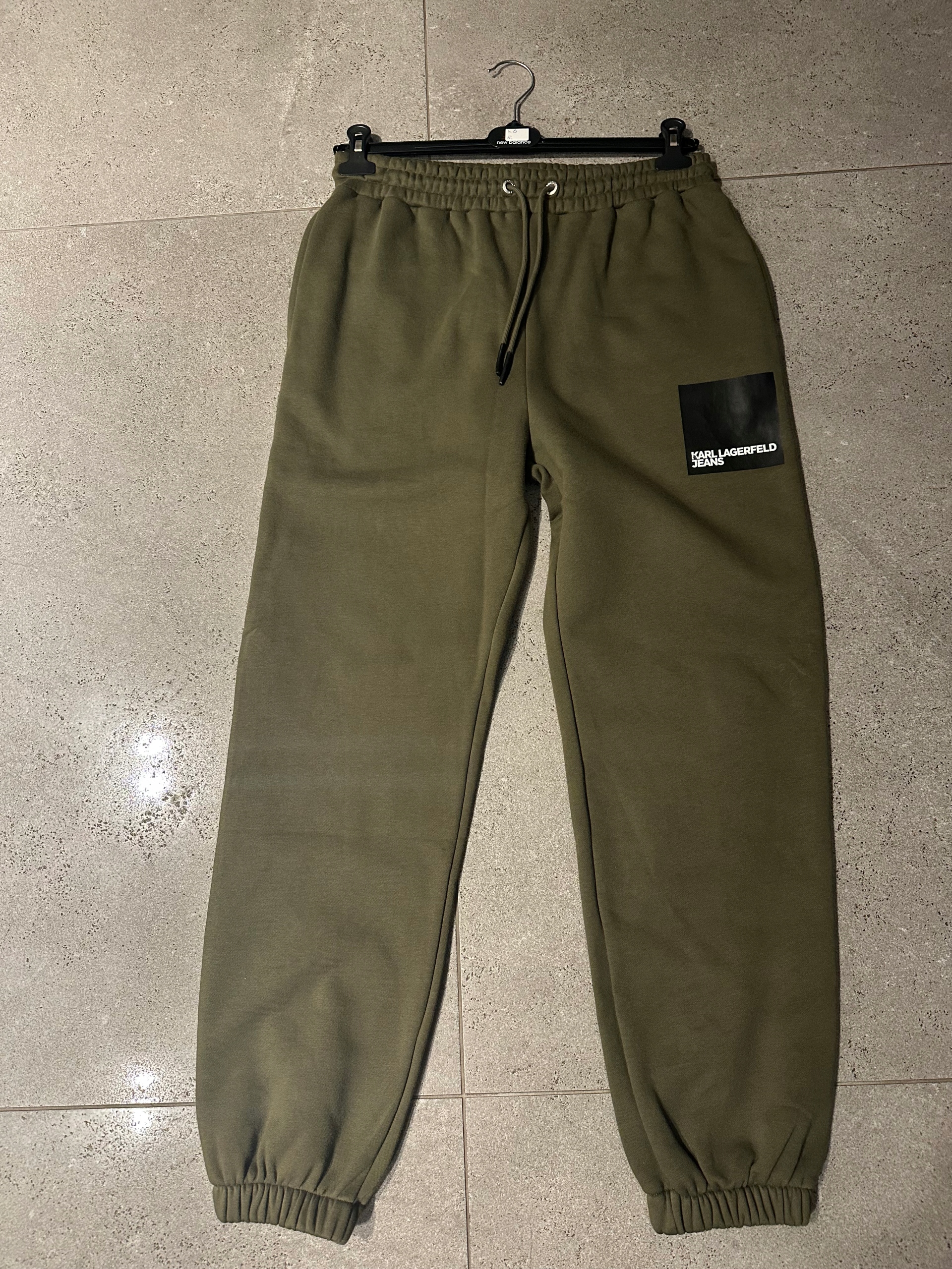 Dresové kalhoty Karl Lagerfeld L Zelené