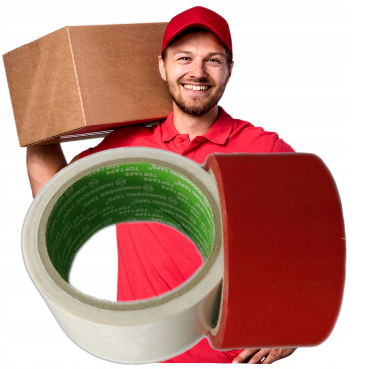 BIUROWA TAŚMA JEDNOSTRONNIE KLEJĄCA TAŚMA PAKOWA Marka AMA