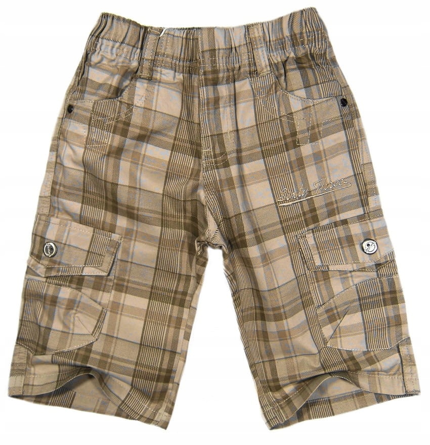 

krótkie spodenki na gumce Bruno 12A khaki kratka