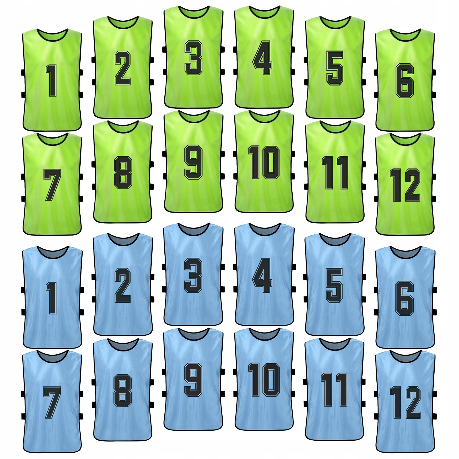 24KS Vesta Basic Fotbalové Vesty Rychleschnoucí Vesta Č. 1-12