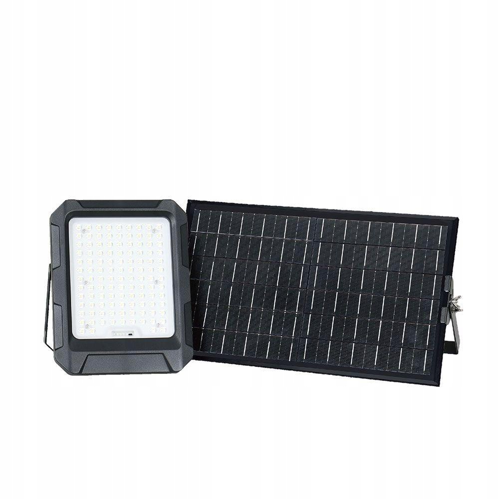 V-tac Solární Led zářič 15W IP65 černý VT-102W 4000K 1800lm