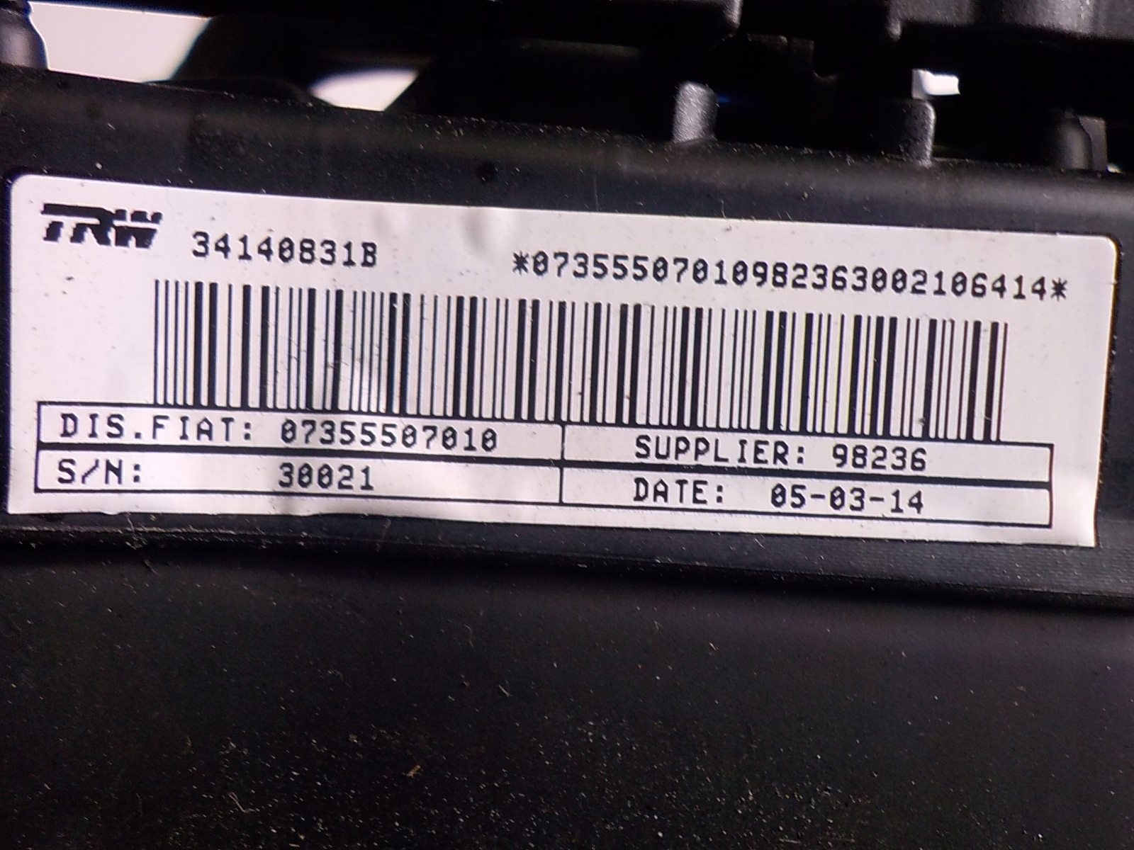 opel Combo d подушка водители AIR 07355507010