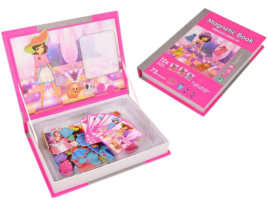 

Magnetyczna układanka książeczka edukacyjna puzzle