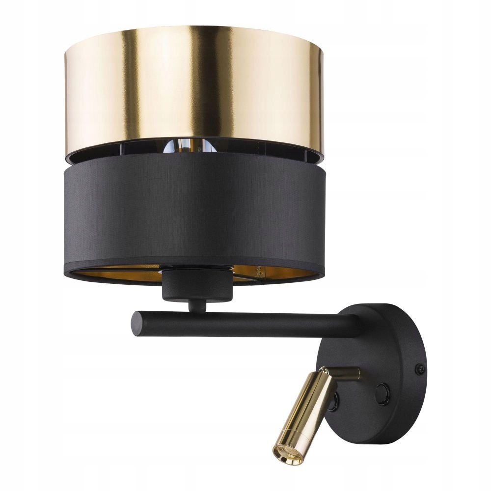 Nástenné svietidlo na čítanie Hilton Black/gold 2579 Tk Lighting