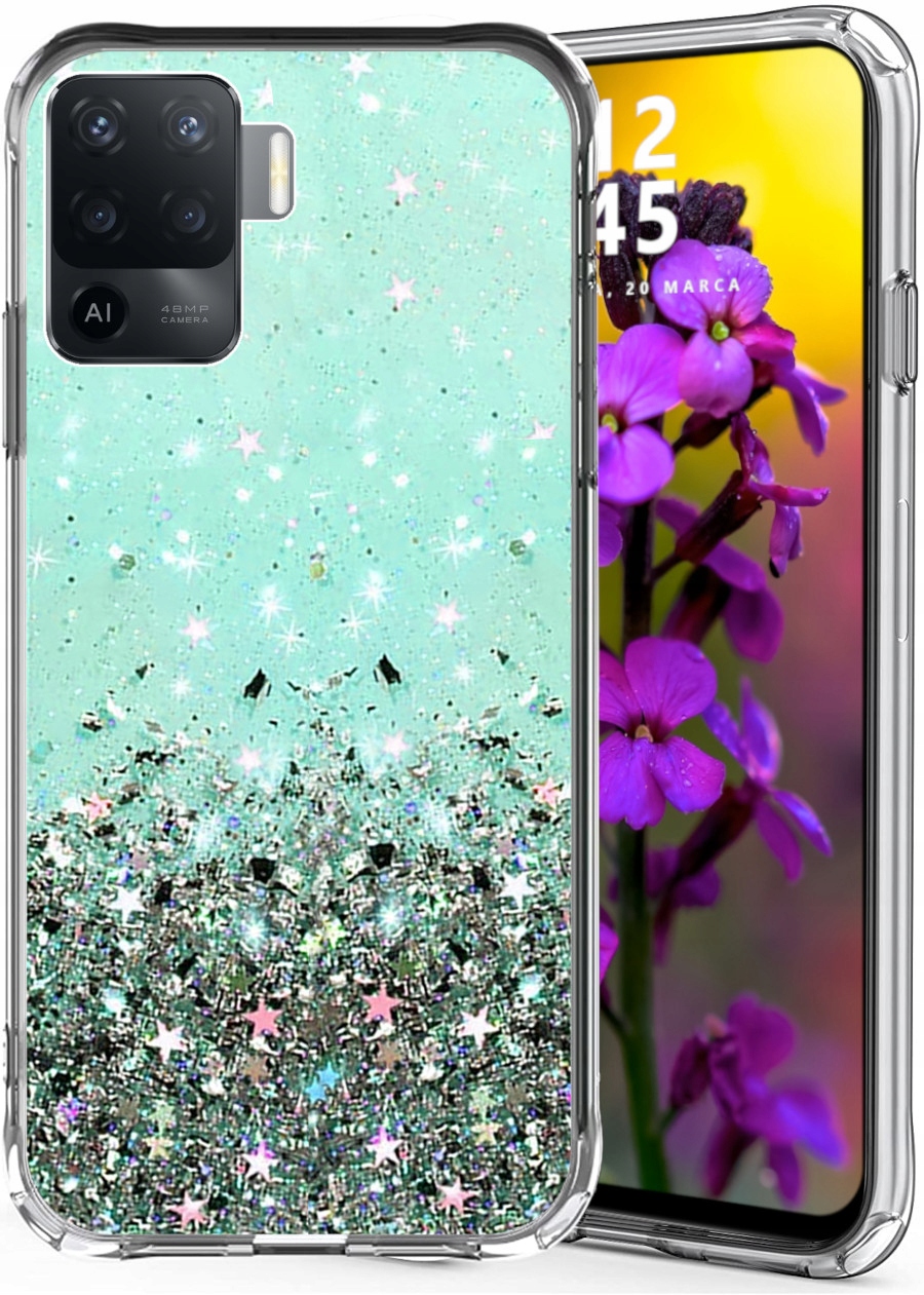 

Etui do Oppo Reno 5 lite Glitter Case Brokat Szkło