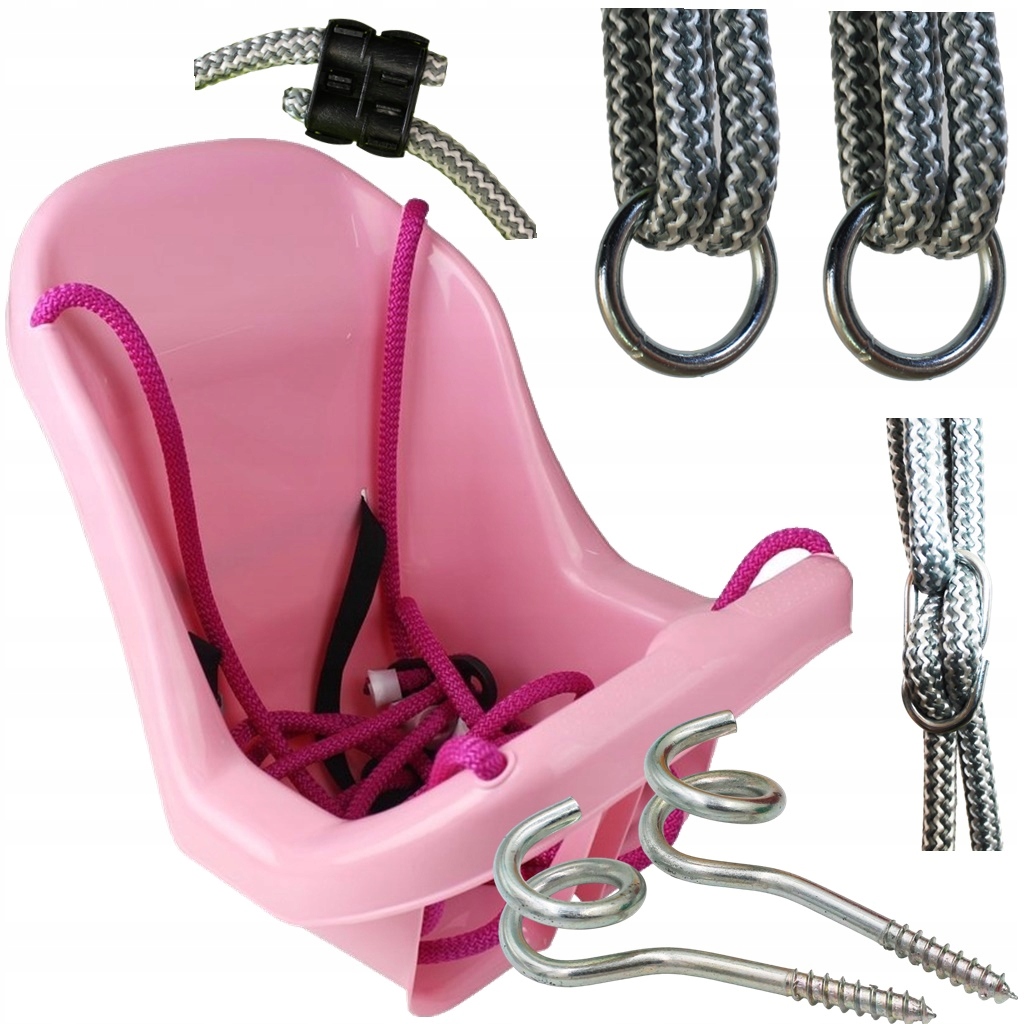 Huśtawka Kubełkowa +pasy bezpieczeństwa kubełek