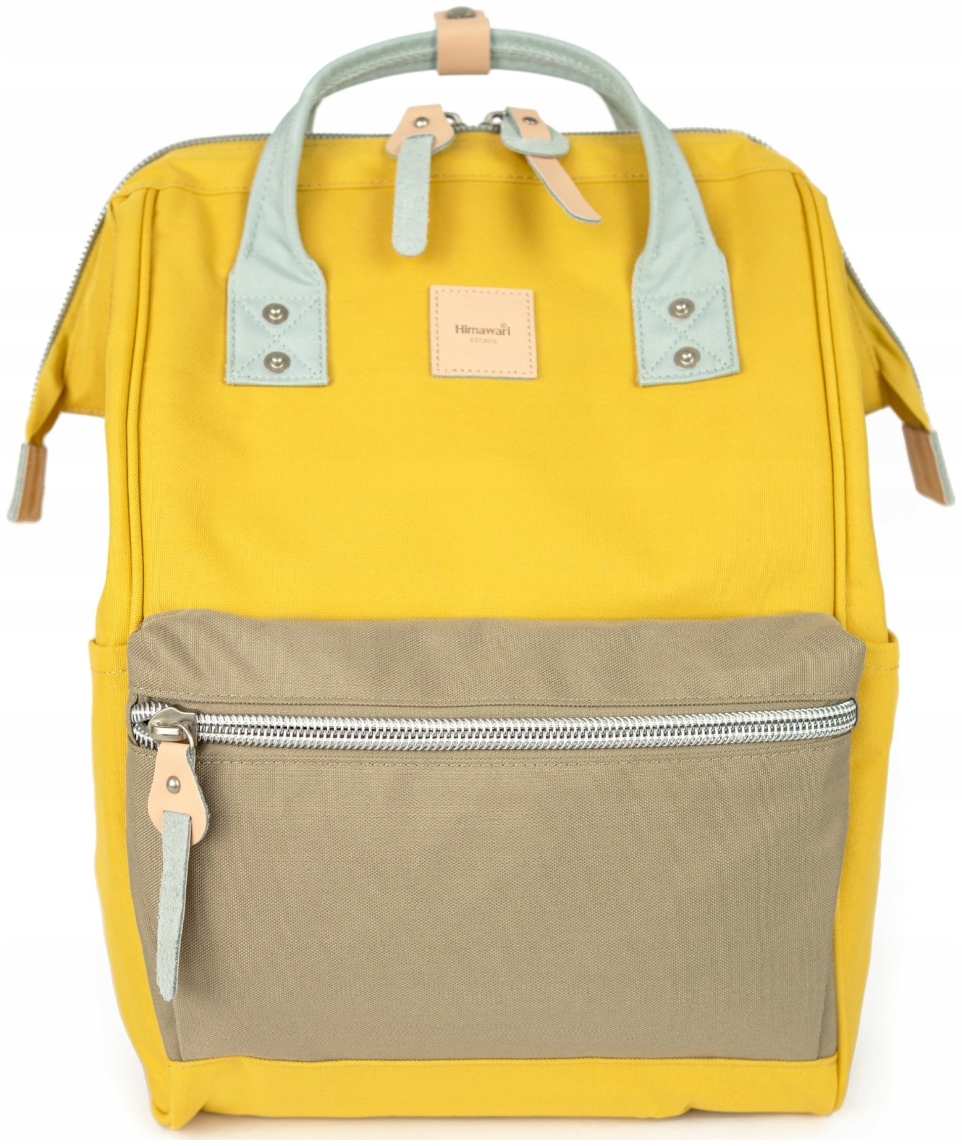 Batoh na notebook Himawari Candy M organizér pro práci Usb, žlutý rám