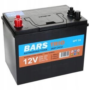 6PT56 - Аккумуляторная батарея Bars Trio 12V 80AH GR24 Dual Terminal