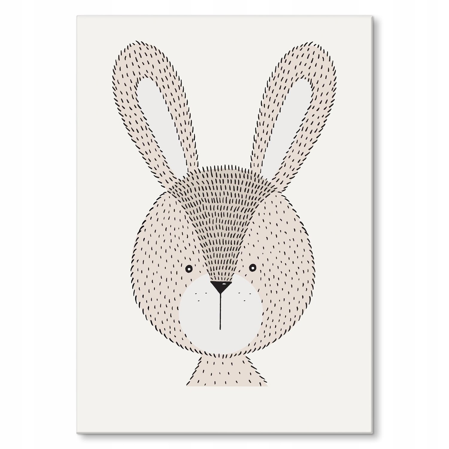 Kovový plakát Cute rabbit Dárek 42 x 59 cm