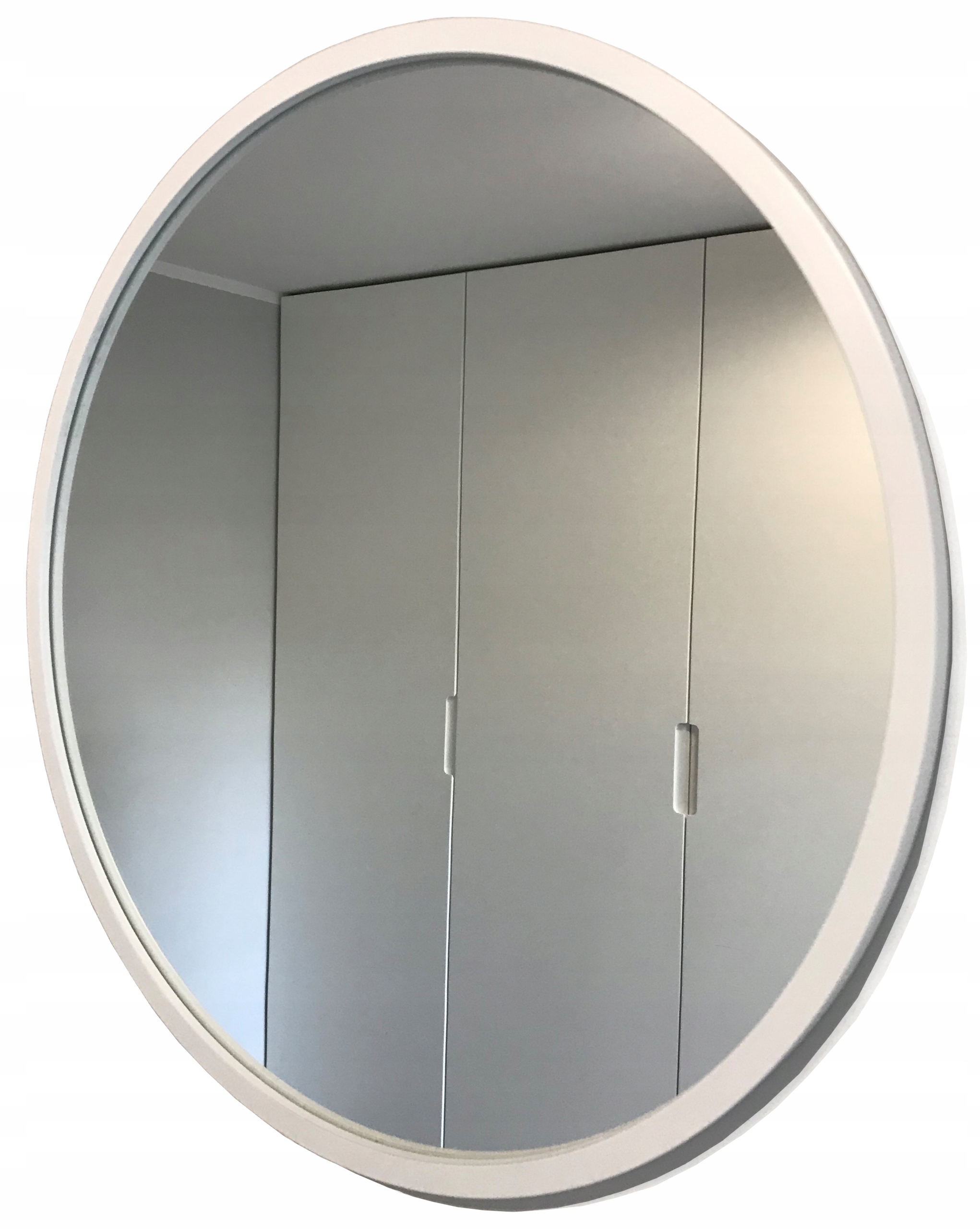 

Lustro Okrągłe Białe Loft 50 CM