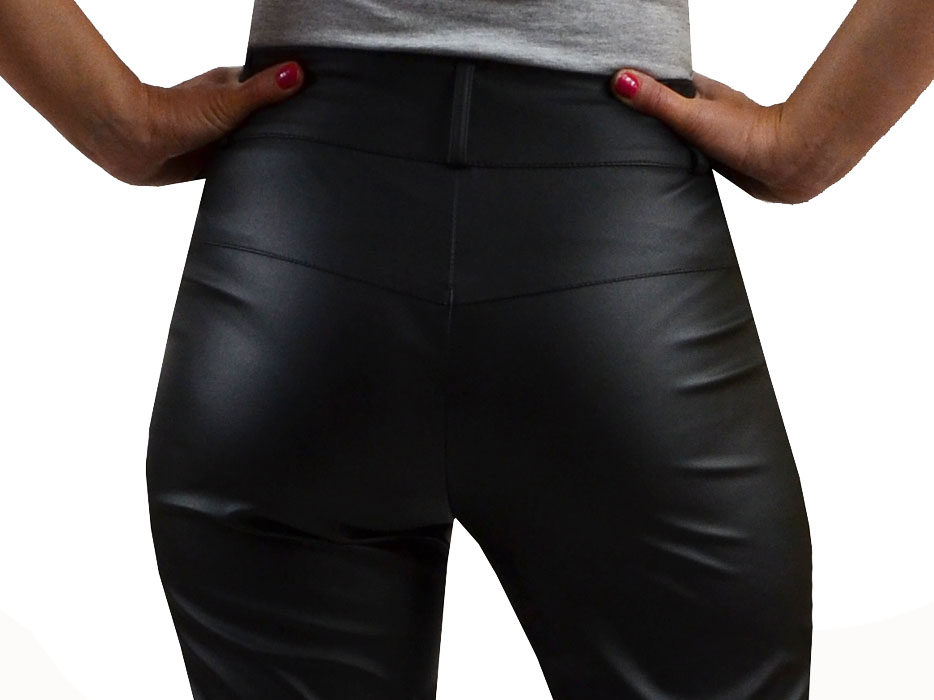 SEXY SPODNIE EKO SKÓRA Z SUWAKAMI Roz.48 Marka inna