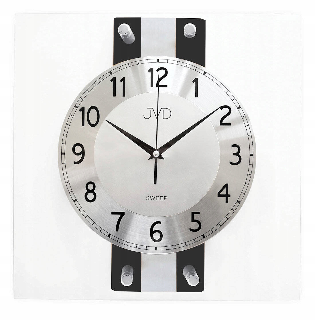 Tichý Drevený Sklenený Nástenný Hodinový Stroj NS21051.1