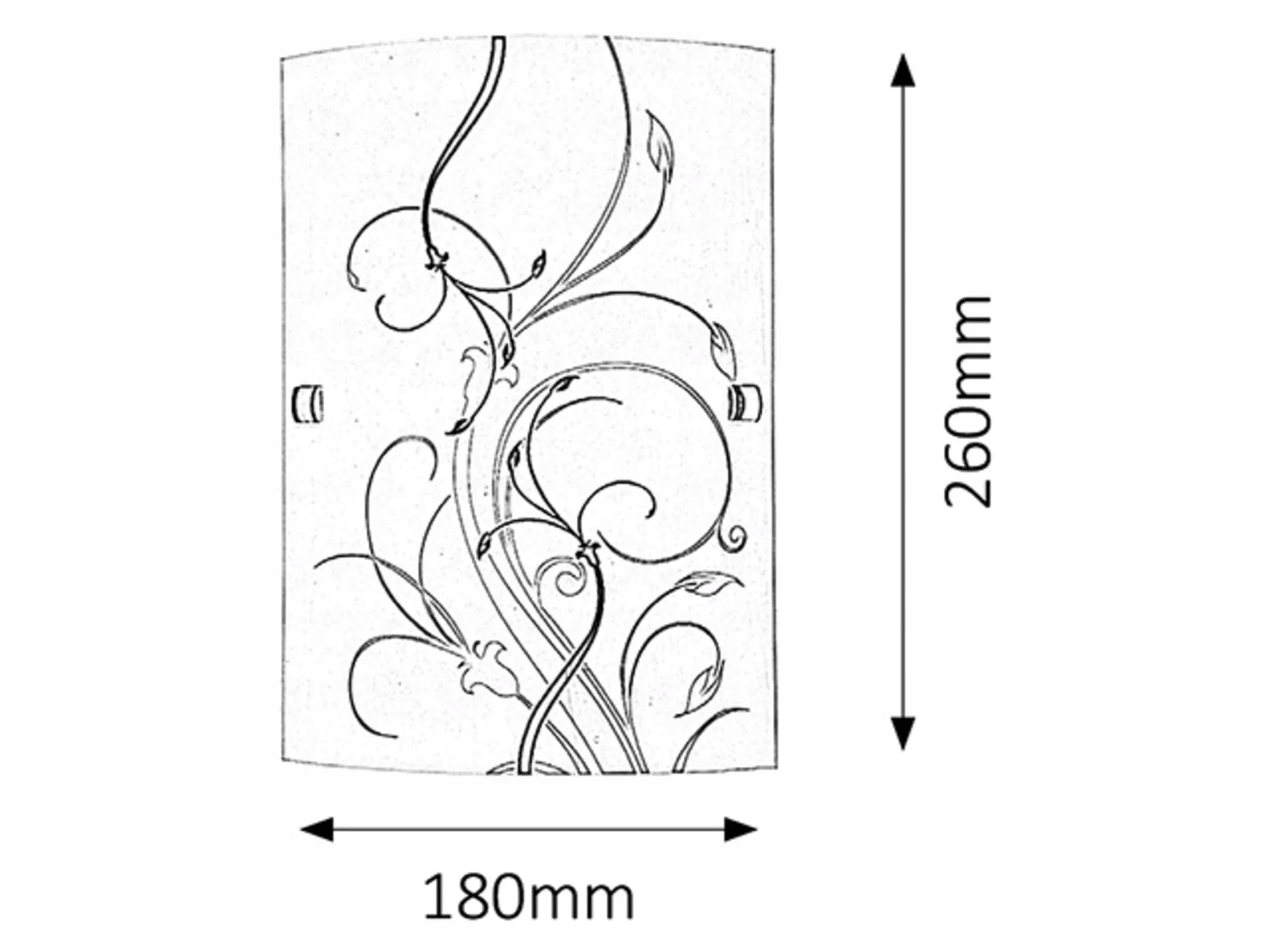 Kinkiet ścienny łazienkowy szklany biały wzorzysty w kwiaty listki Rabalux Marka Rabalux