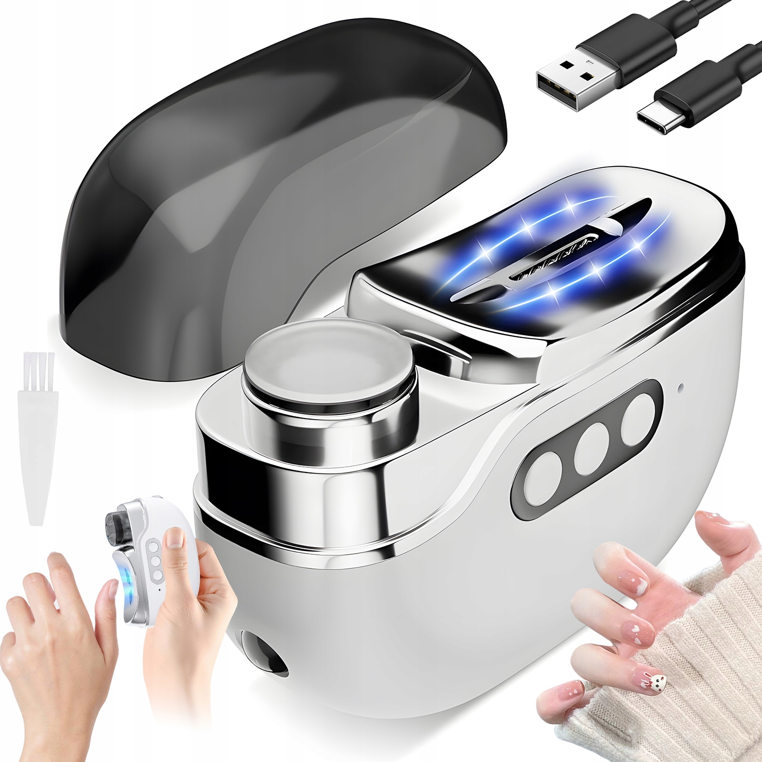 Elektrické Kleštičky Na Nehty S Led A Uv Pro Hygienickou Manikúru