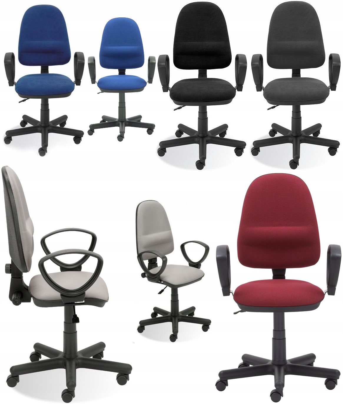 Krzesło biurowe obrotowe PERFECT GTP CIEMNOSZARE Waga produktu z opakowaniem jednostkowym 12 kg