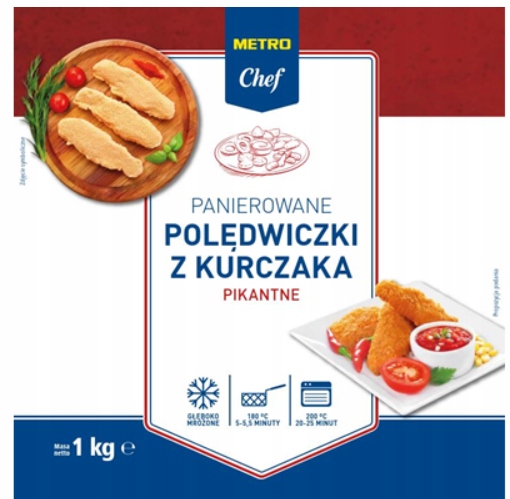Levně Metro Chef Panierované kuřecí panenky pikantní mražené 1 kg