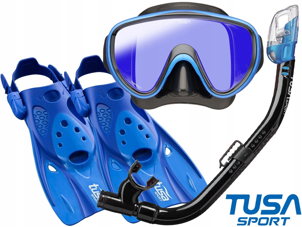 Tusa Zestaw Do Nurkowania Serene Mirror maska fajka +płetwy UF0103 Bl 42-49