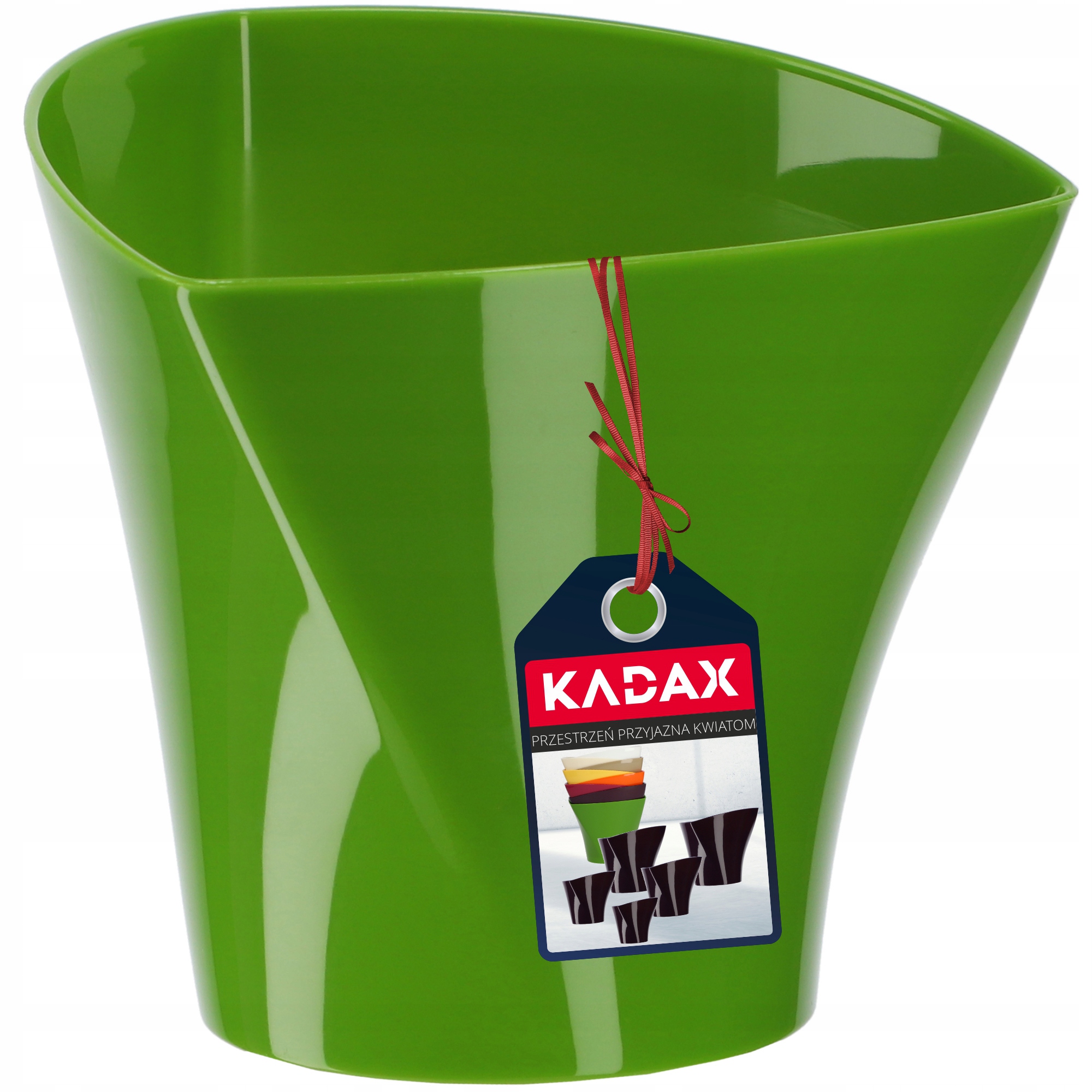 

Doniczka Osłonka Na Kwiaty Połysk Zielona 22cm