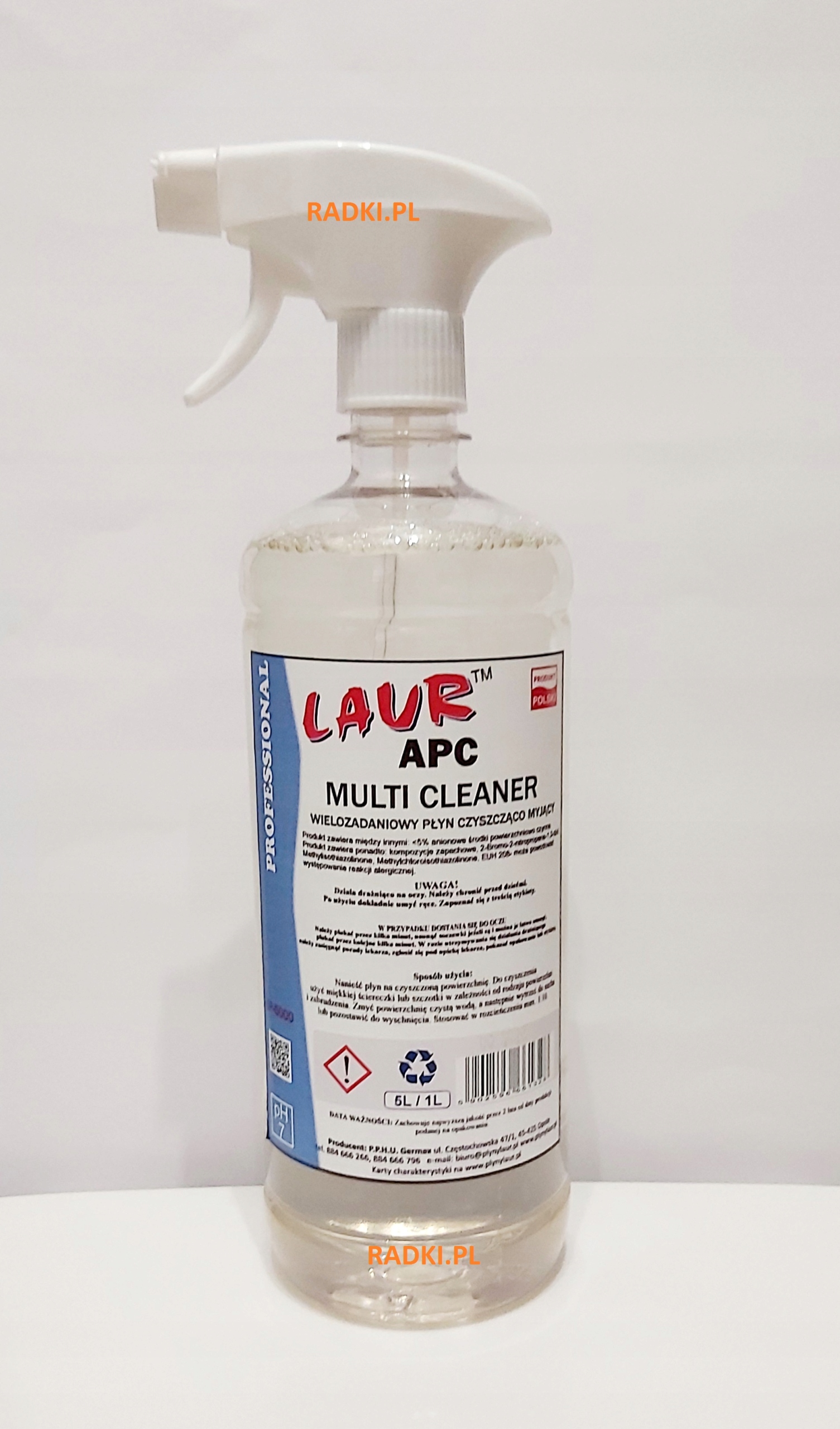 

Wielozadaniowy płyn czyszcząco-myjący Apc Multi 1L