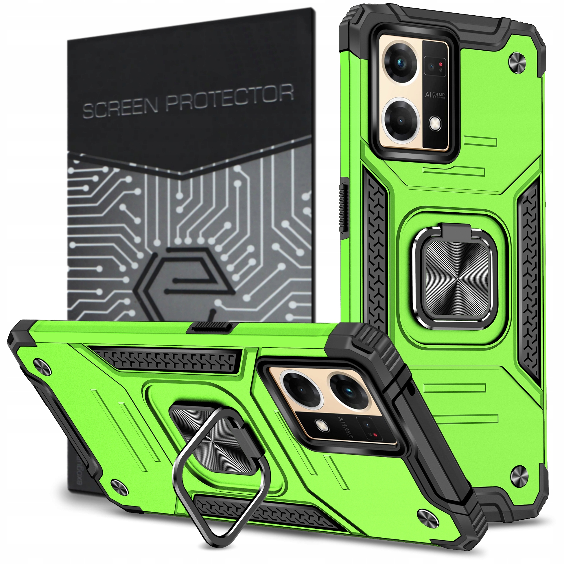 

Obudowa Etui Pancerne Szkło do Oppo Reno 7 (4G)