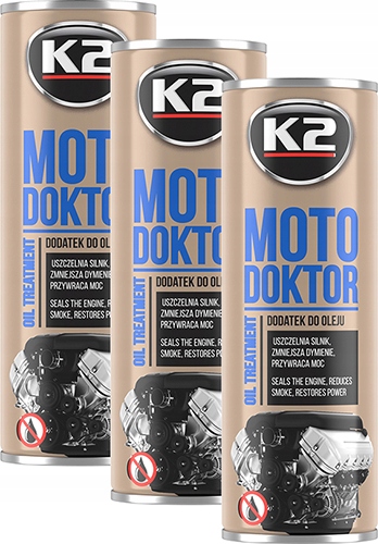 

K2 Moto Doktor Uszczelnia Silnik Redukuje Dym 3SZT
