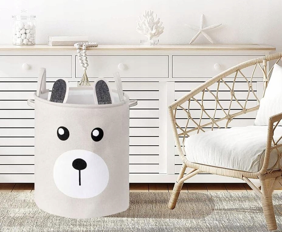 KOSZ ORGANIZER NA ZABAWKI BIELIZNE PRANIE WOREK Szerokość mebla 33 cm