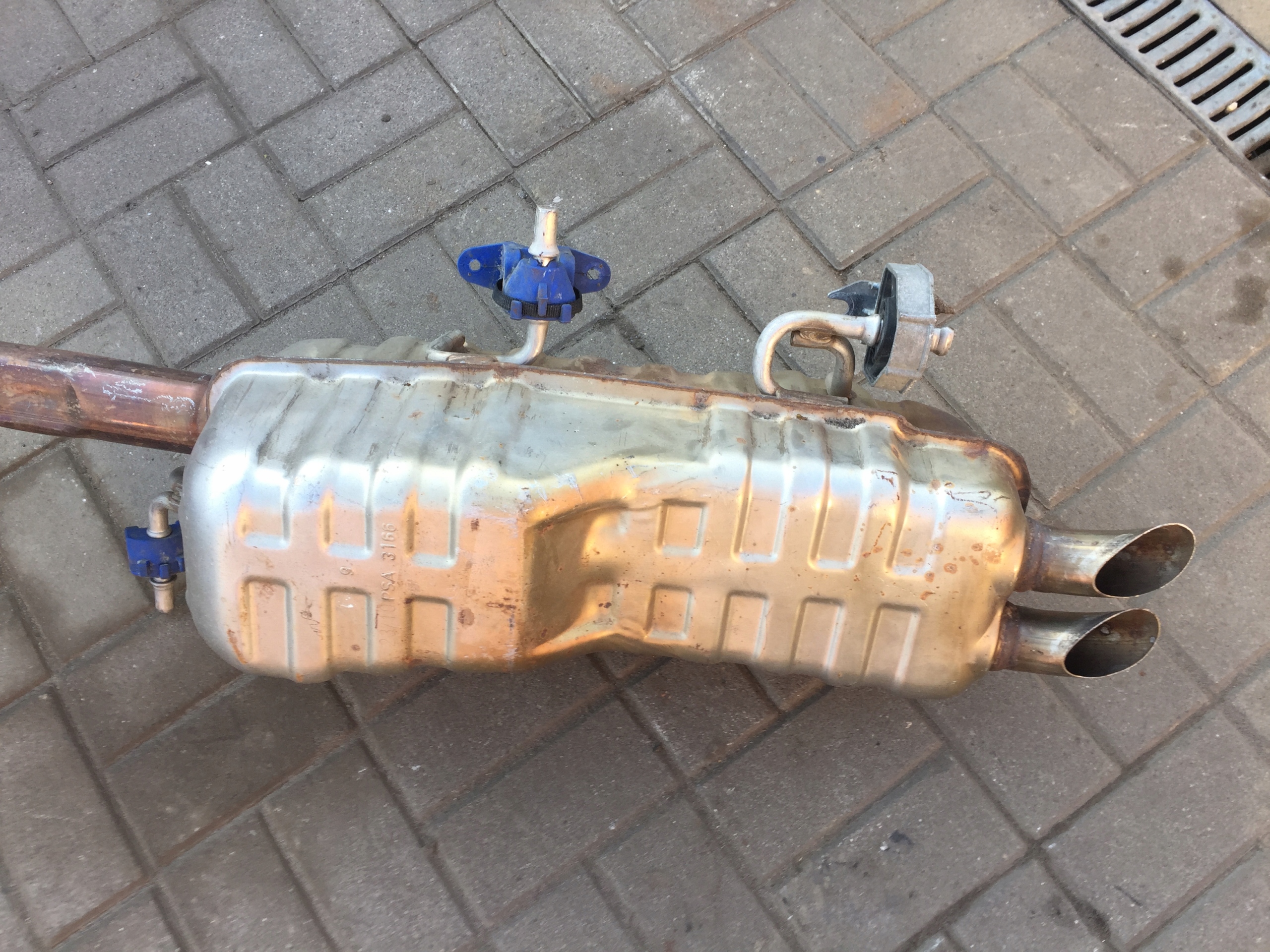 CITROEN DS4 1.6 THP 200KM ГЛУШИТЕЛЬ ВЫХЛОПНОЙ ТРУБЫ