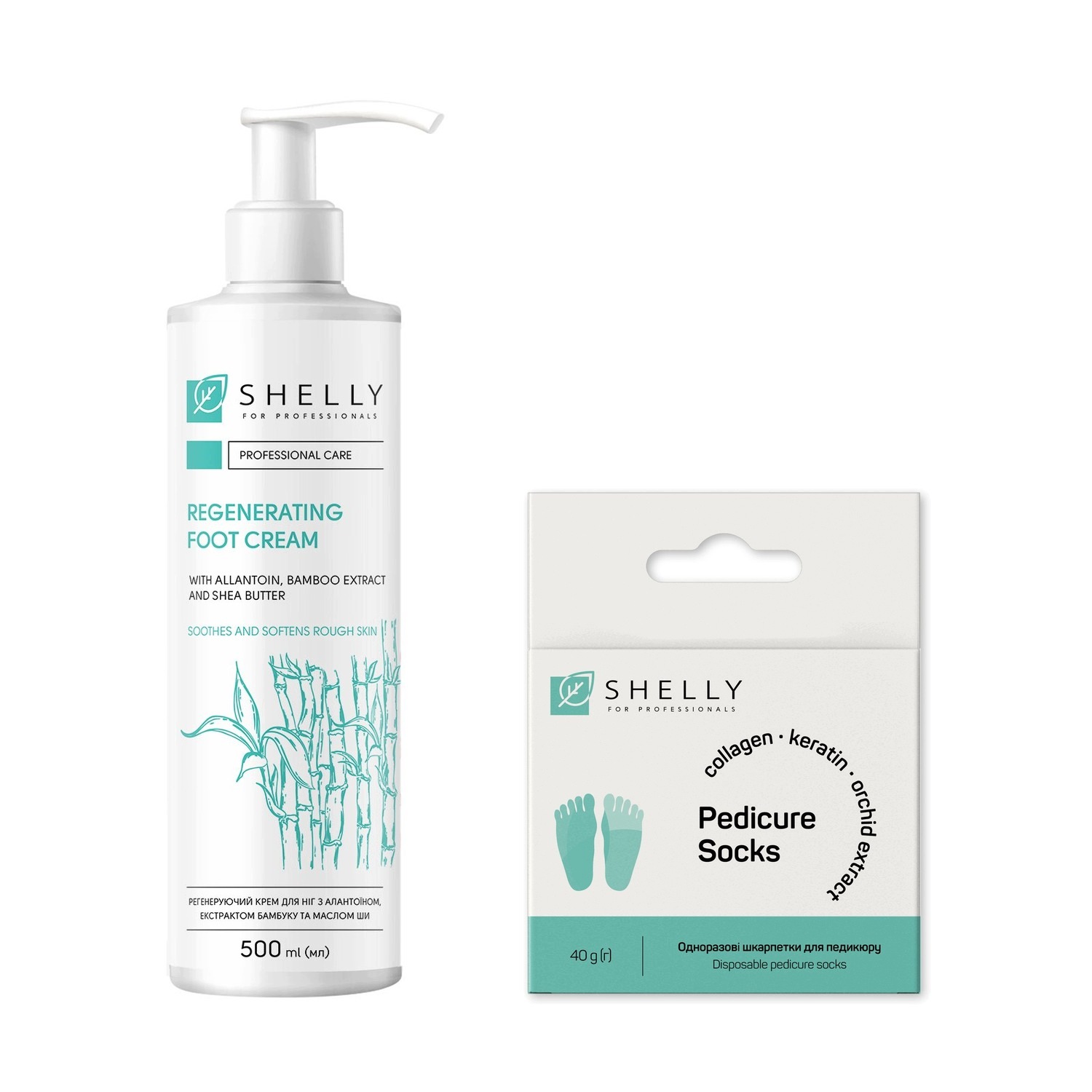 Regenerační krém na nohy Shelly 500 ml ponožky na pedikúru